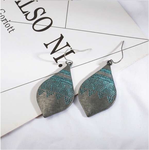 Boho Southwestern Drop Earrings - Picture 2 of 8